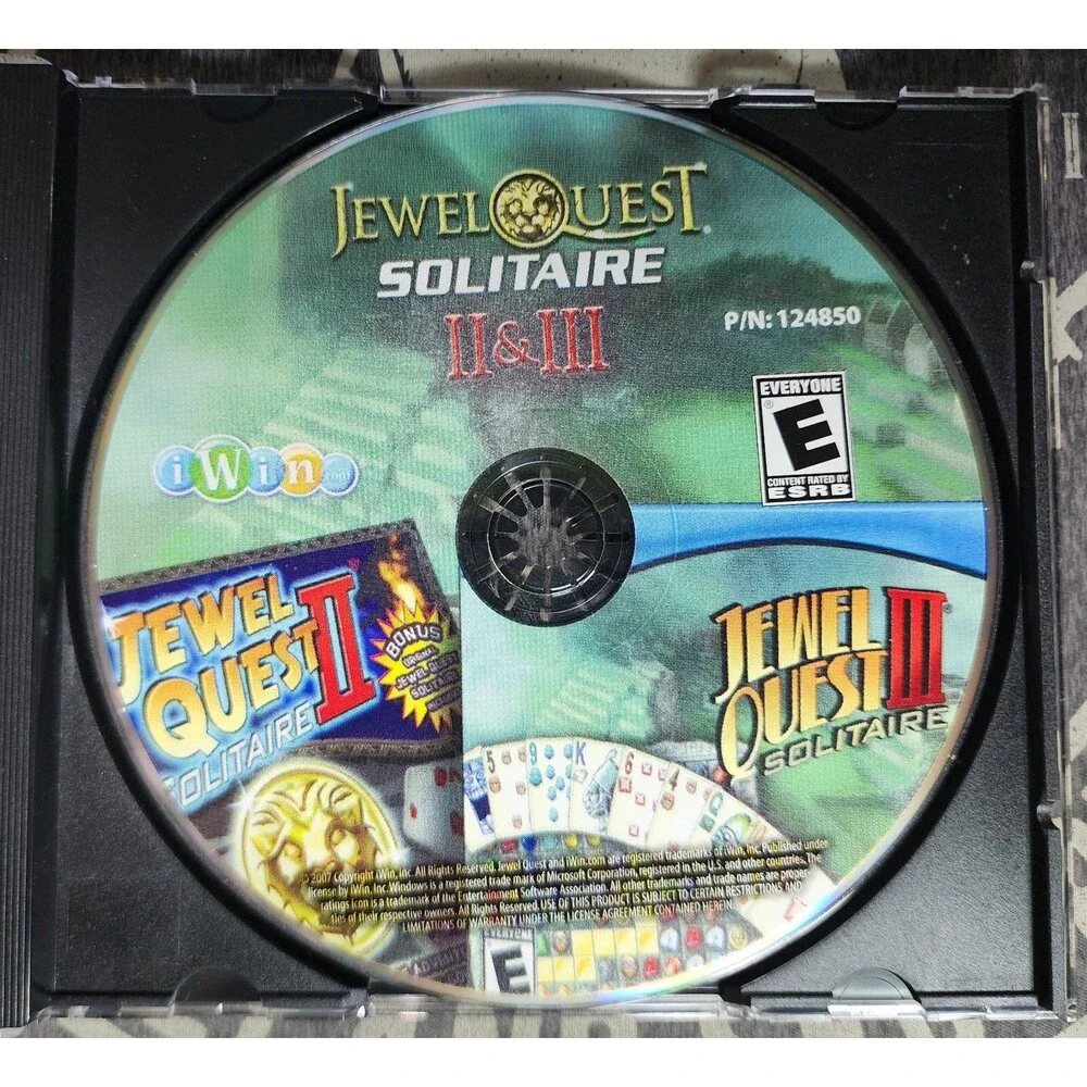Jewel Quest Solitaire II and III Puzzle Games PC Windows 2007